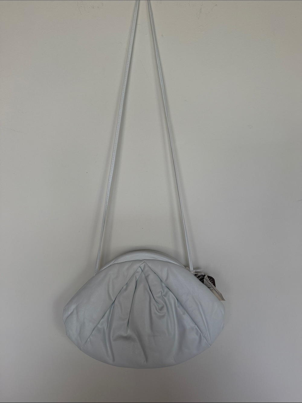 Minimalist 80’s White Pouch Crossbody Bag NWT